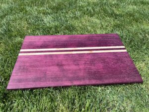 Planche en amarante du Brésil et érable du Canada